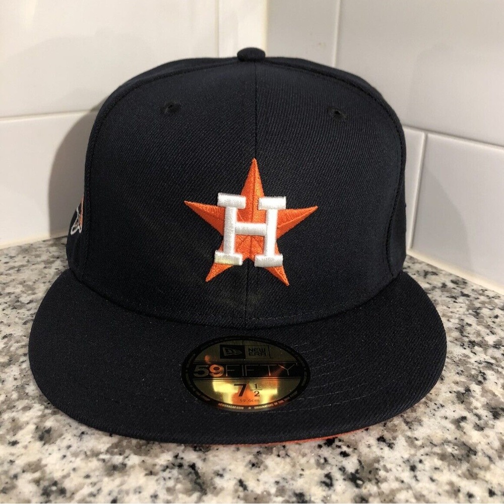 New Era Houston Astros 59FIFTY 45th Anniversary Navy & Orange Fitted Hat 7 1/2